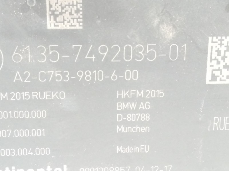 Recambio de modulo electronico para bmw serie 3 touring (f31) 320d referencia OEM IAM 61357492035  