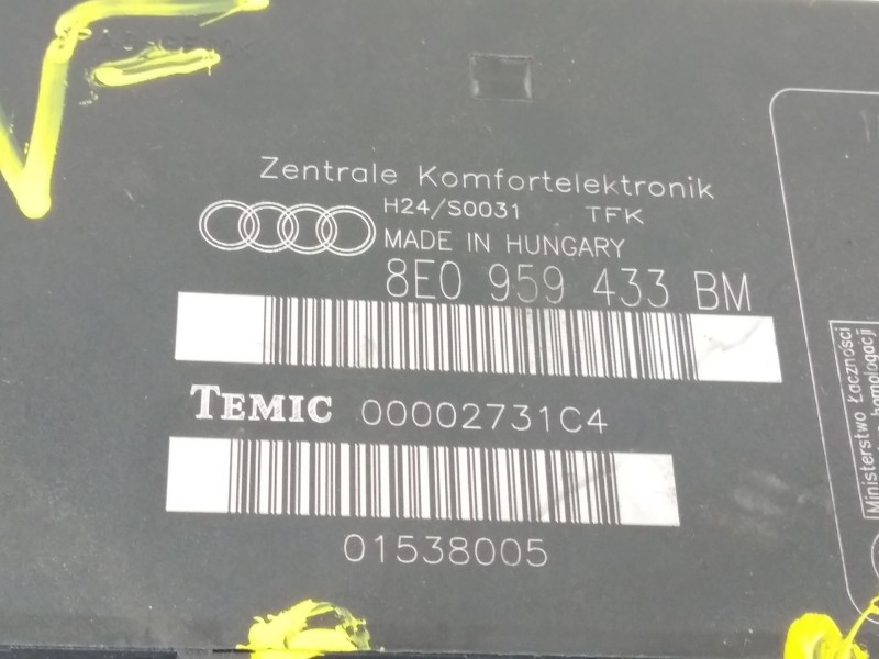Recambio de modulo electronico para audi a4 avant (8e) 2.0 tdi referencia OEM IAM 8E0959433BM  
