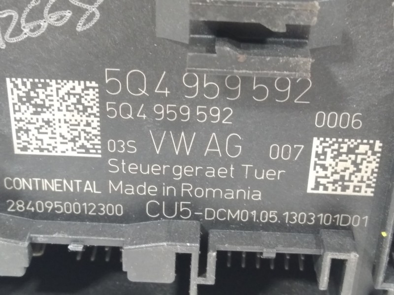 Recambio de modulo confort para seat leon (5f1) 2.0 tdi referencia OEM IAM 5Q4959592  