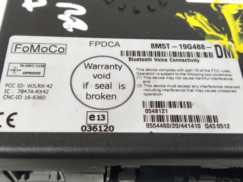 Recambio de modulo electronico para ford fiesta vi (cb1, ccn) 1.4 tdci referencia OEM IAM 8M5T19G488DM  