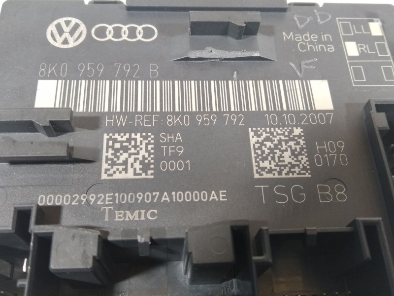 Recambio de modulo confort para audi a4 b8 (8k2) 3.2 fsi quattro referencia OEM IAM 8K0959792B  