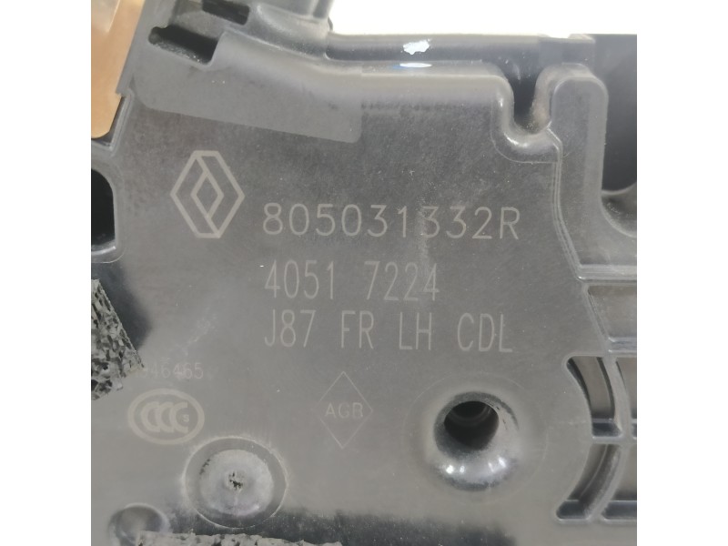 Recambio de cerradura puerta delantera izquierda para renault captur intens referencia OEM IAM 805031332R  