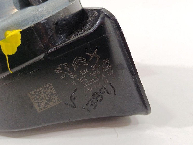 Recambio de claxon para peugeot 208 ii (ub_, up_, uw_, uj_) 1.2 puretech 100 referencia OEM IAM 9853436480  