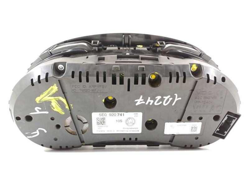 Recambio de cuadro instrumentos para skoda octavia iii combi (5e5, 5e6) 1.6 tdi referencia OEM IAM 5E0920741  