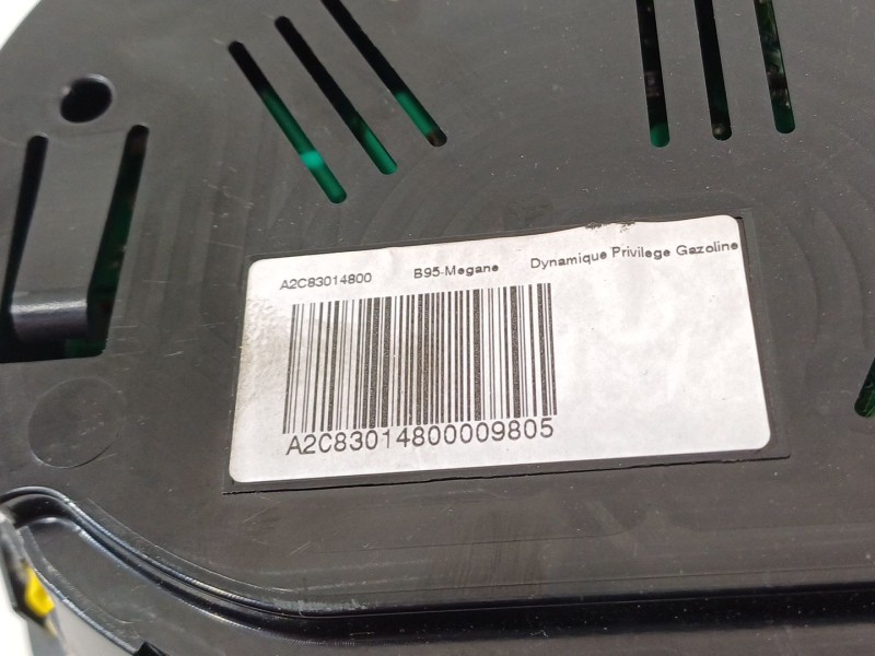 Recambio de cuadro instrumentos para renault megane iii berlina 5 p dynamique referencia OEM IAM A2C83014800  248109291R