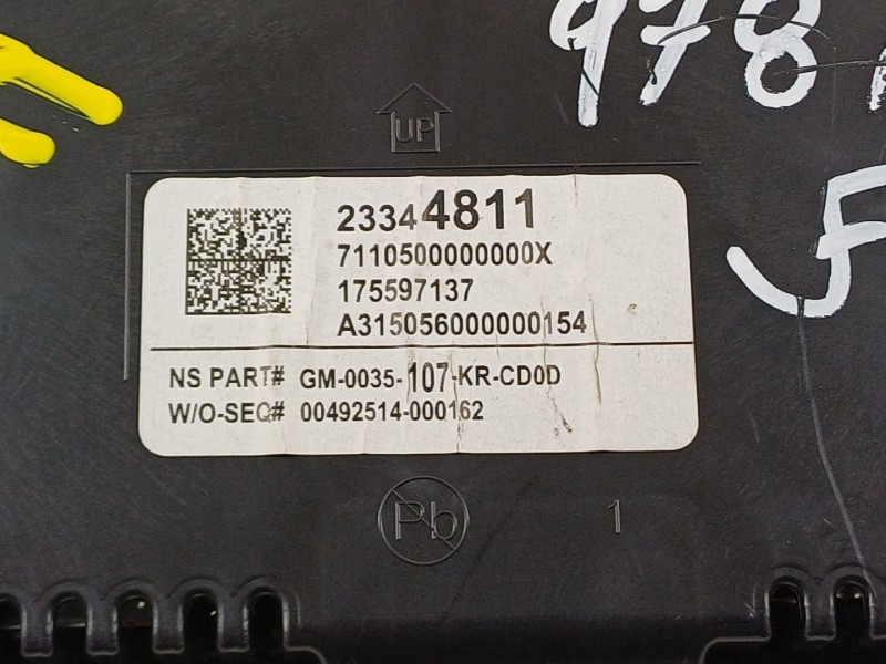 Recambio de cuadro instrumentos para opel insignia berlina excellence referencia OEM IAM 23344811  175597137