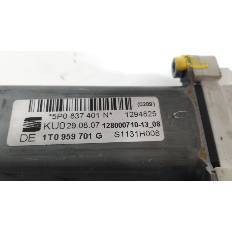 Recambio de motor elevalunas delantero izquierdo para seat altea xl (5p5) family referencia OEM IAM 5P0837401N 1K0959793M 1T0959
