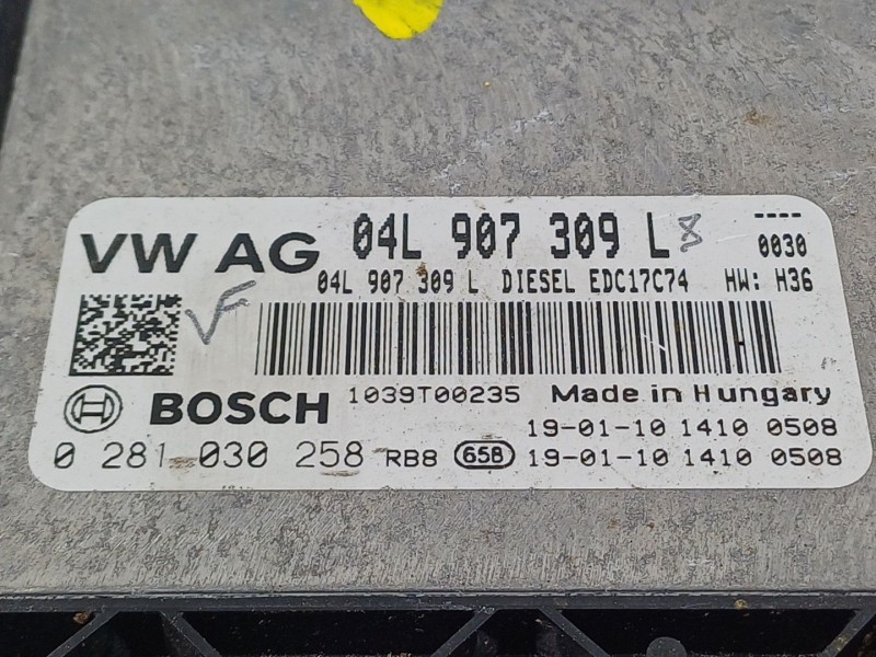 Recambio de centralita motor uce para audi q5 (fyb, fyg) 35 tdi quattro referencia OEM IAM 04L907309L  0281030258