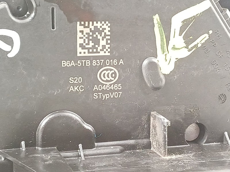 Recambio de cerradura puerta delantera derecha para skoda scala (nw1) 1.6 tdi referencia OEM IAM 5TB837016A  