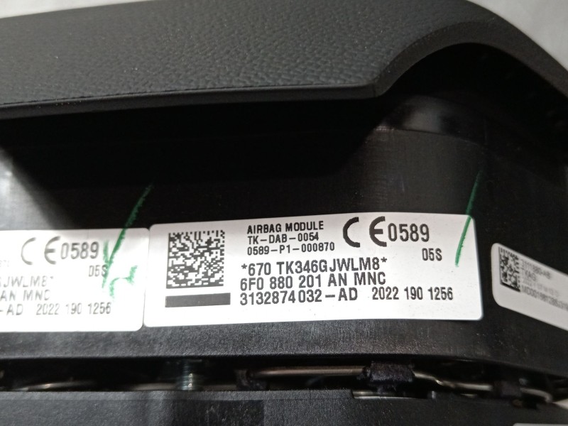 Recambio de kit airbag para seat arona (kj7, kjp) 1.0 tsi referencia OEM IAM 6F1857075 6F0880201 5QF959655