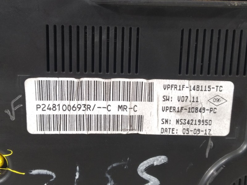 Recambio de cuadro instrumentos para renault megane iv berlina 5p zen referencia OEM IAM 248100693R  