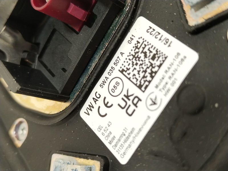 Recambio de antena para cupra leon (kl1, ku1, kug) 1.5 etsi referencia OEM IAM 5WA035507A  