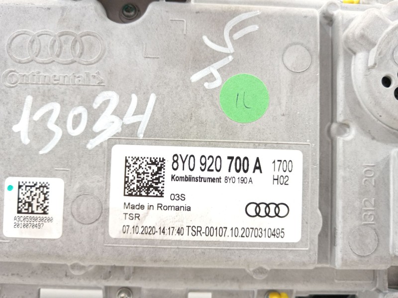 Recambio de cuadro instrumentos para audi a3 sportback (8y) gy referencia OEM IAM 8Y0920700A  