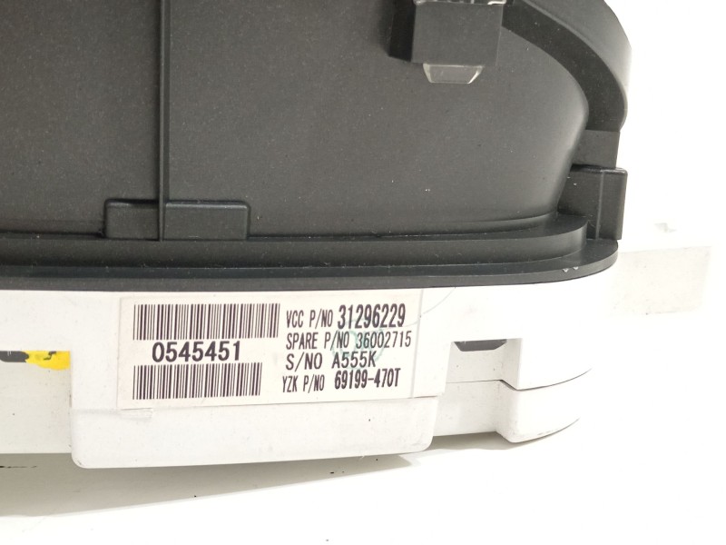 Recambio de cuadro instrumentos para volvo c30 1.6 d drive kinetic referencia OEM IAM 31296229  69199470T Recambio de cuadro instrumentos para volvo c30 1.6 d drive kinetic referencia OEM IAM 31296229  69199470T