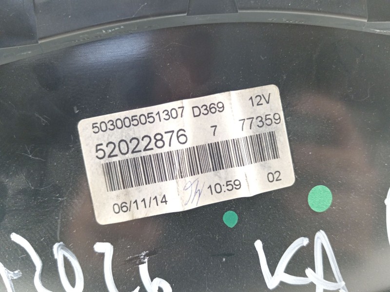 Recambio de cuadro instrumentos para ford ka (ccu) grand prix iii referencia OEM IAM 52022876 5550050519 503005051307