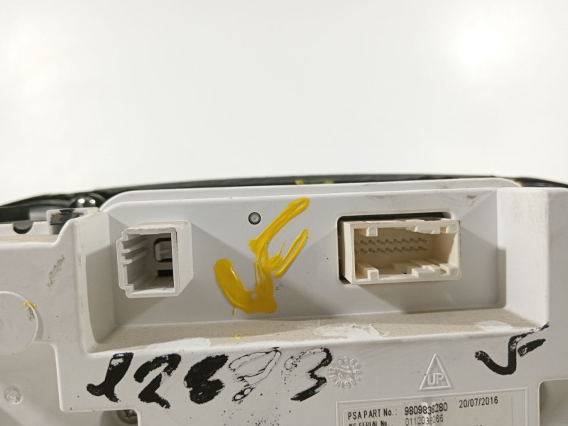 Recambio de cuadro instrumentos para peugeot 308 business line referencia OEM IAM 9809838280  