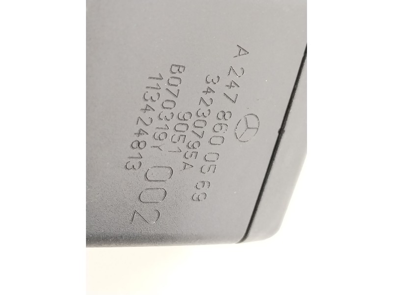 Recambio de enganche cinturon trasero central para mercedes-benz clase b (w247) 247 referencia OEM IAM A2478600569 A2478600669 3