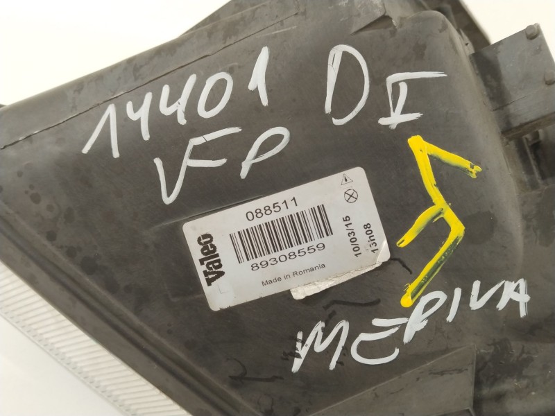 Recambio de faro izquierdo para opel meriva a monospace (x03) 1.6 (e75) referencia OEM IAM 89308559  