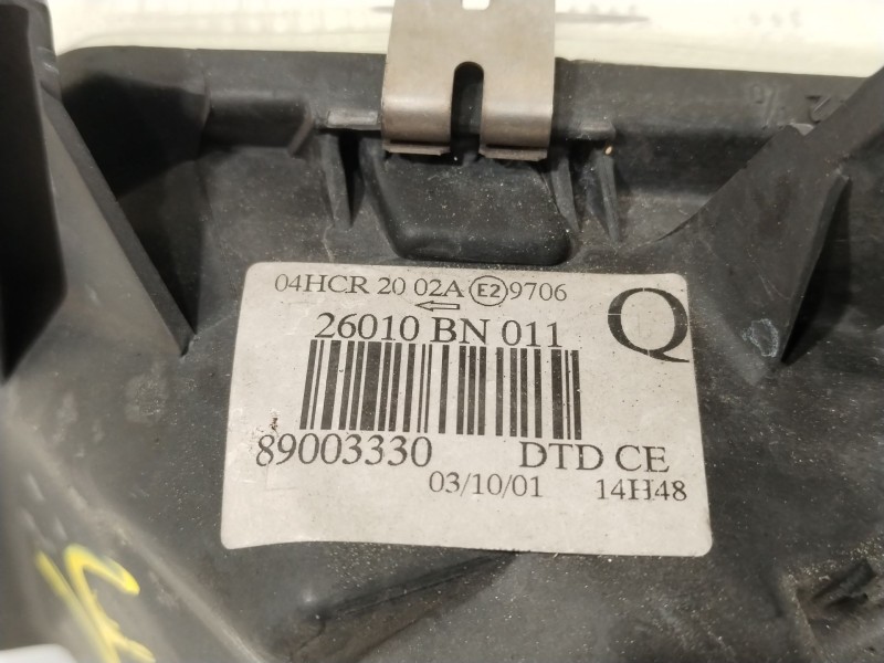 Recambio de faro derecho para nissan almera ii (n16) 2.2 di referencia OEM IAM 89003330  26010BN