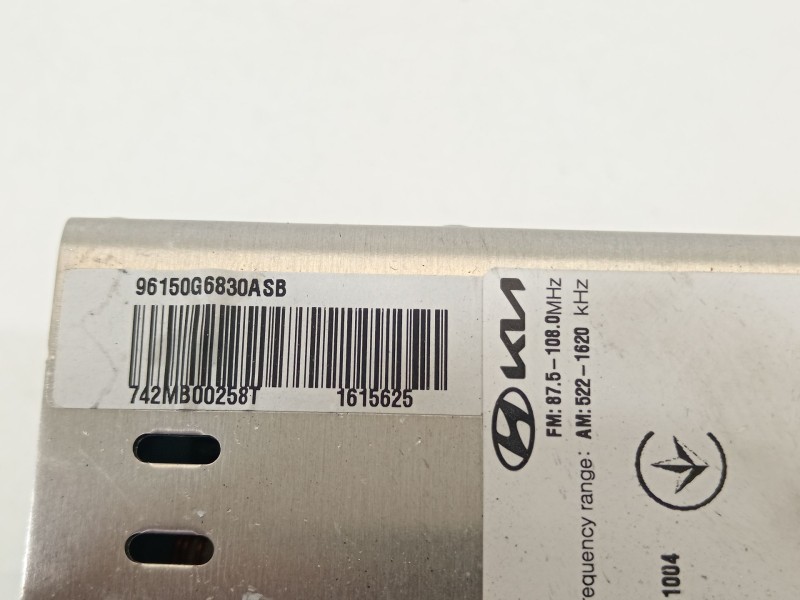 Recambio de sistema audio / radio cd para kia picanto iii (ja) 1.0 lpg referencia OEM IAM 96150G6830ASB  ACB11G6EP