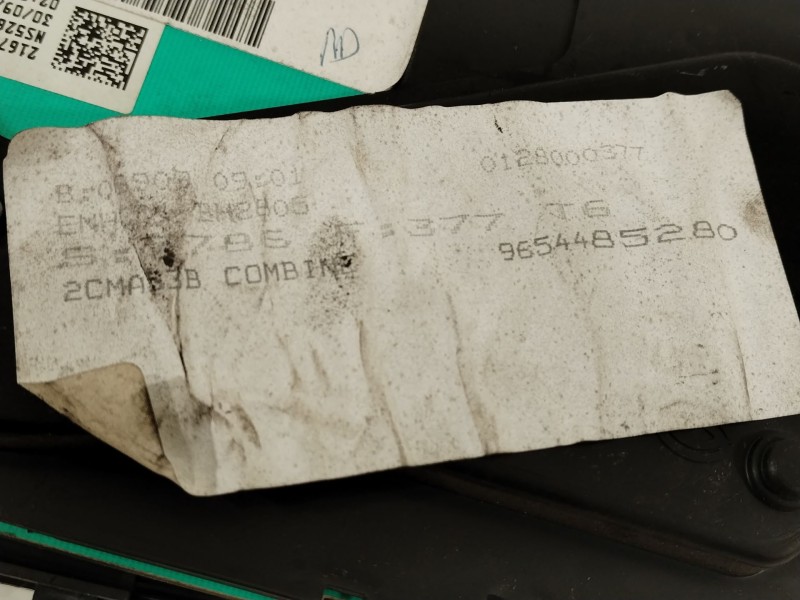 Recambio de cuadro instrumentos para peugeot 307 break/sw (s2) x-line referencia OEM IAM 9654485280  