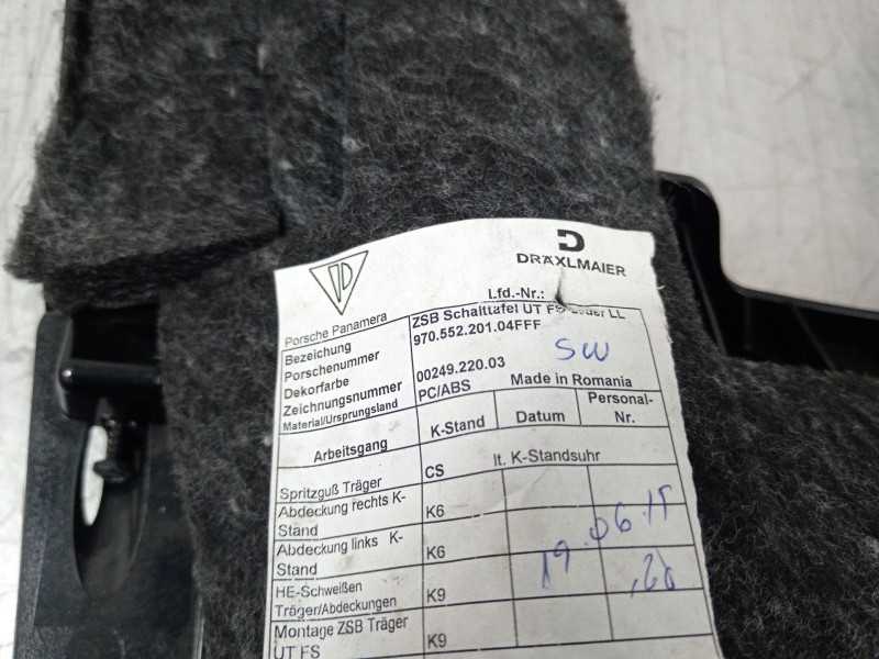 Recambio de moldura para porsche panamera diesel referencia OEM IAM 970552201  