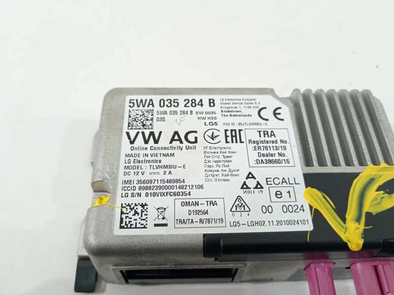 Recambio de modulo electronico para seat arona (kj7, kjp) 1.0 tsi referencia OEM IAM 5WA035284B  