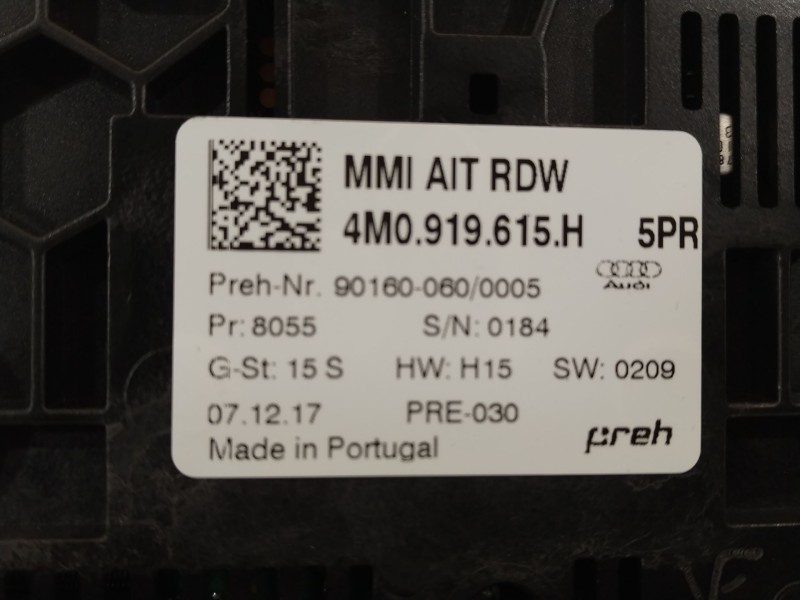 Recambio de mando multifuncion para audi q7 (4mb, 4mg, 4mq) 3.0 tdi quattro referencia OEM IAM 4M0919615H  