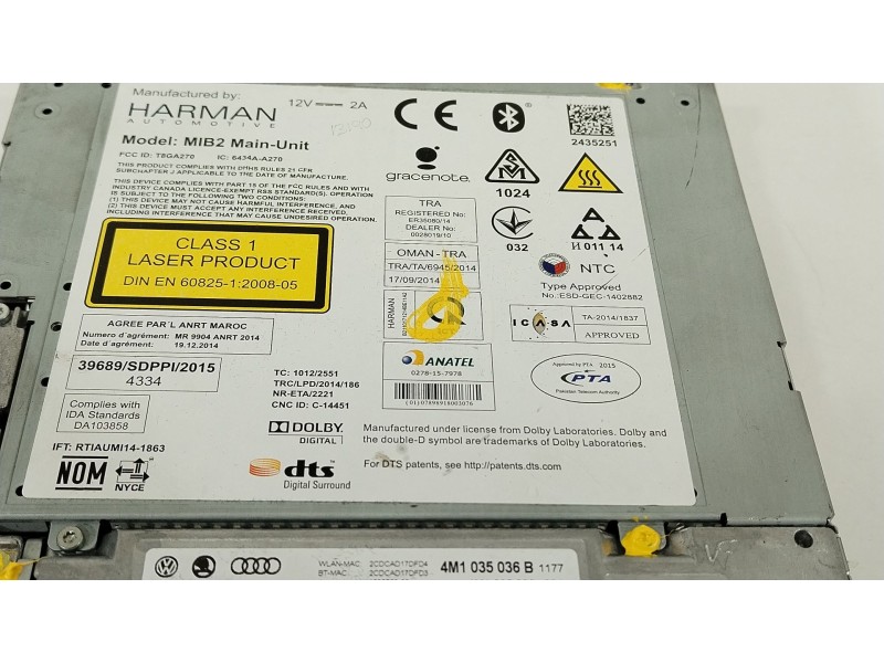 Recambio de sistema navegacion gps para audi q7 (4mb, 4mg, 4mq) 3.0 tdi quattro referencia OEM IAM 4M1035036B  