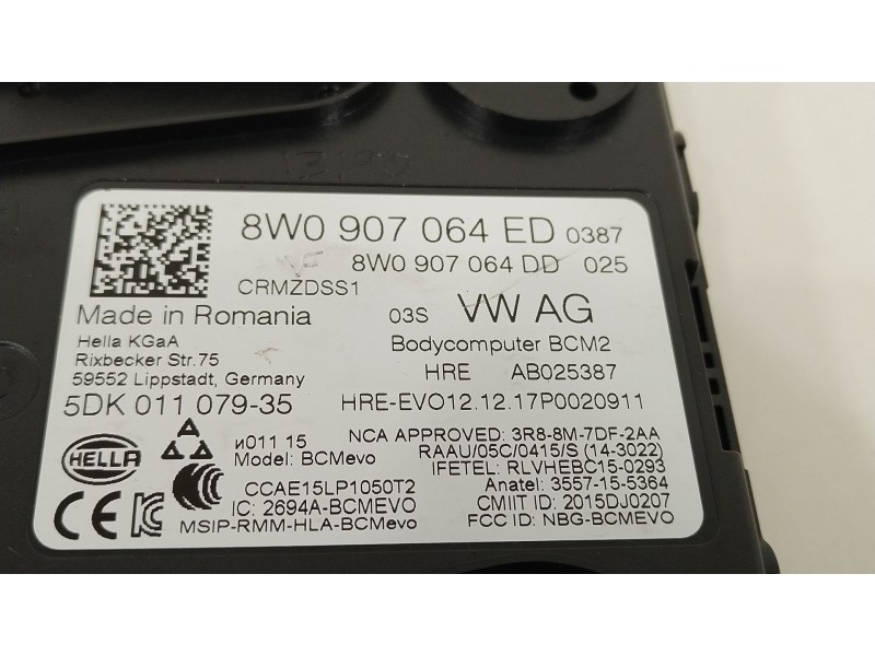 Recambio de modulo electronico para audi q7 (4mb, 4mg, 4mq) 3.0 tdi quattro referencia OEM IAM 8W0907064ED  8W0907064DD