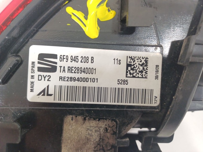 Recambio de piloto trasero derecho para seat arona (kj7, kjp) 1.0 tsi referencia OEM IAM 6F9945208B  