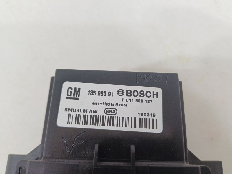 Recambio de resistencia calefaccion para opel zafira tourer c (p12) 1.6 cdti (75) referencia OEM IAM 13598091  