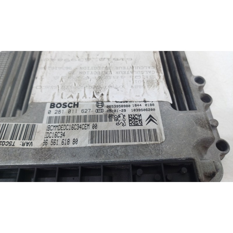 Recambio de centralita motor uce para peugeot 307 sw (3h) 1.6 hdi 110 referencia OEM IAM 9656161880  