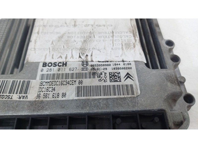 Recambio de centralita motor uce para peugeot 307 sw (3h) 1.6 hdi 110 referencia OEM IAM 9656161880  