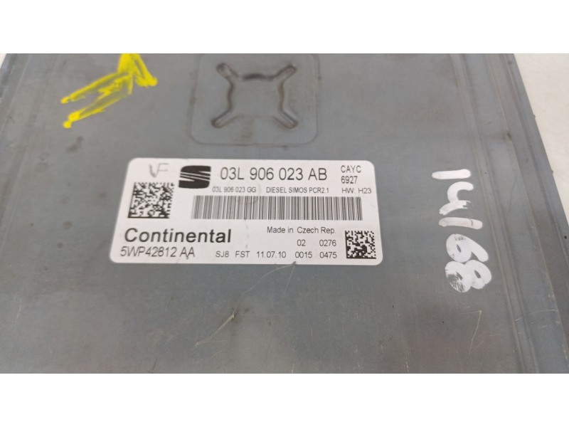 Recambio de centralita motor uce para seat leon (1p1) 1.6 tdi referencia OEM IAM 03L906023AB  5WP42812AA