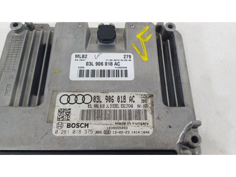Recambio de centralita motor uce para audi a4 b8 (8k2) 2.0 tdi referencia OEM IAM 03L906018AC  0281018375