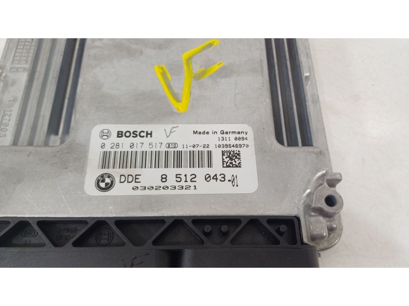 Recambio de centralita motor uce para bmw 3 (e90) 318 d referencia OEM IAM 8512043  0281017517