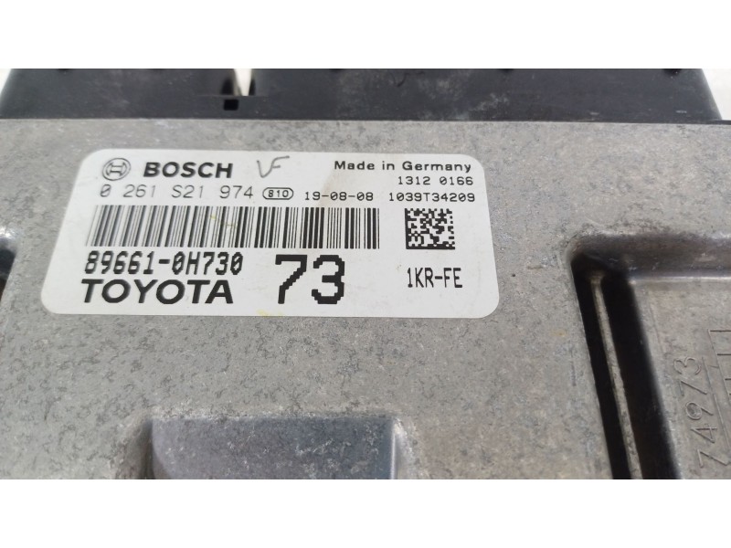 Recambio de centralita motor uce para peugeot 108 1.0 vti 72 referencia OEM IAM 896610H730  0261S21974