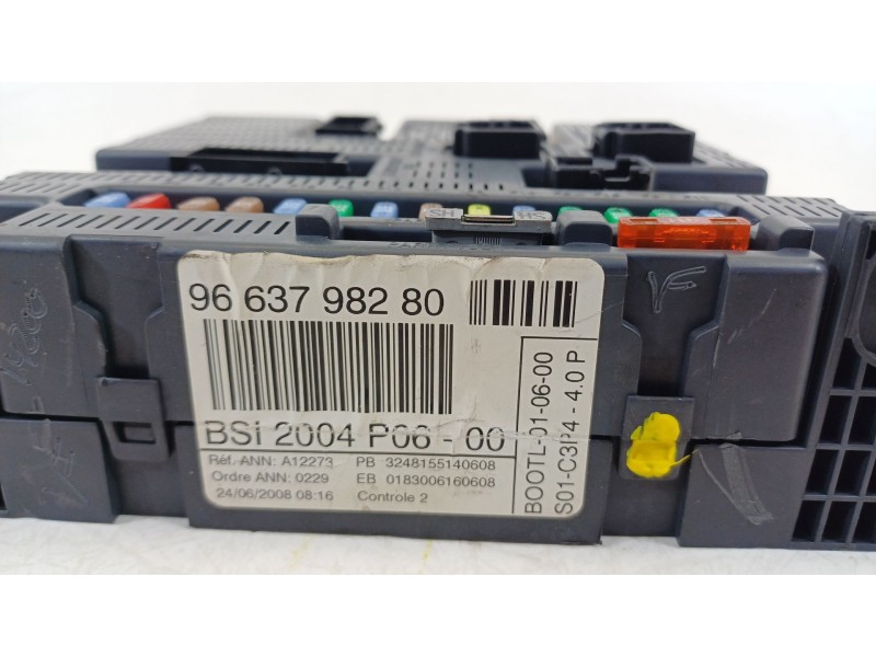 Recambio de caja reles / fusibles para peugeot 207/207+ (wa_, wc_) 1.4 16v referencia OEM IAM 9663798280  BSI2004P0600