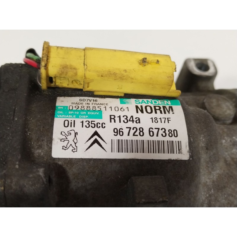 Recambio de compresor aire acondicionado para peugeot expert tepee (vf3x_) 2.0 hdi 120 referencia OEM IAM 9672867380  