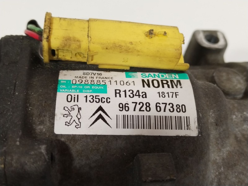 Recambio de compresor aire acondicionado para peugeot expert tepee (vf3x_) 2.0 hdi 120 referencia OEM IAM 9672867380  