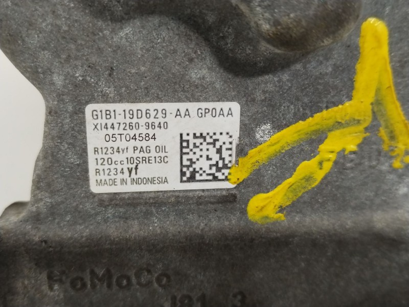 Recambio de compresor aire acondicionado para ford ka+ ultimate referencia OEM IAM G1B119D629AA  