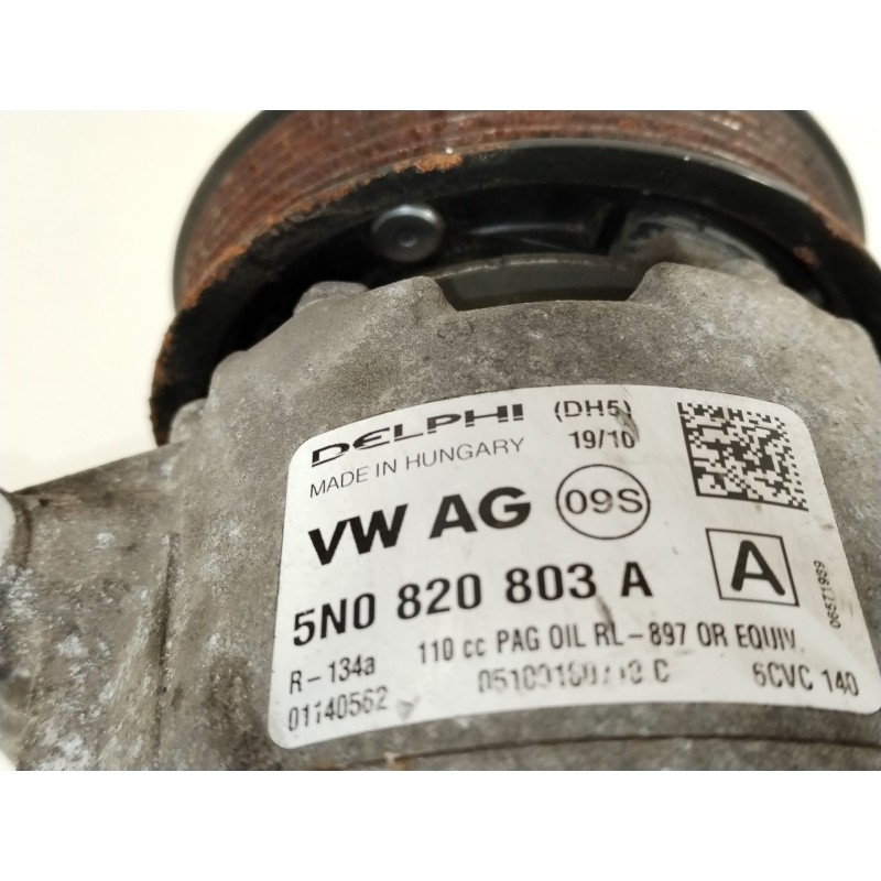 Recambio de compresor aire acondicionado para seat ibiza iv (6j5, 6p1) 1.6 tdi referencia OEM IAM 5N0820803A  
