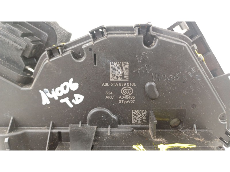 Recambio de cerradura puerta trasera derecha para seat arona (kj7, kjp) 1.0 tsi referencia OEM IAM 5TA839016L  