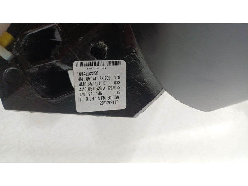 Recambio de retrovisor derecho para audi q7 (4mb, 4mg, 4mq) 3.0 tdi quattro referencia OEM IAM 4M1857410G  