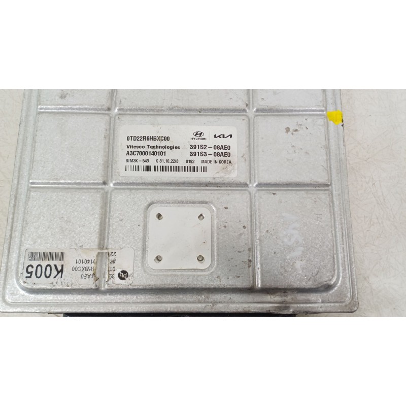 Recambio de centralita motor uce para kia niro (de) 1.6 gdi hybrid referencia OEM IAM 391S208AE0  