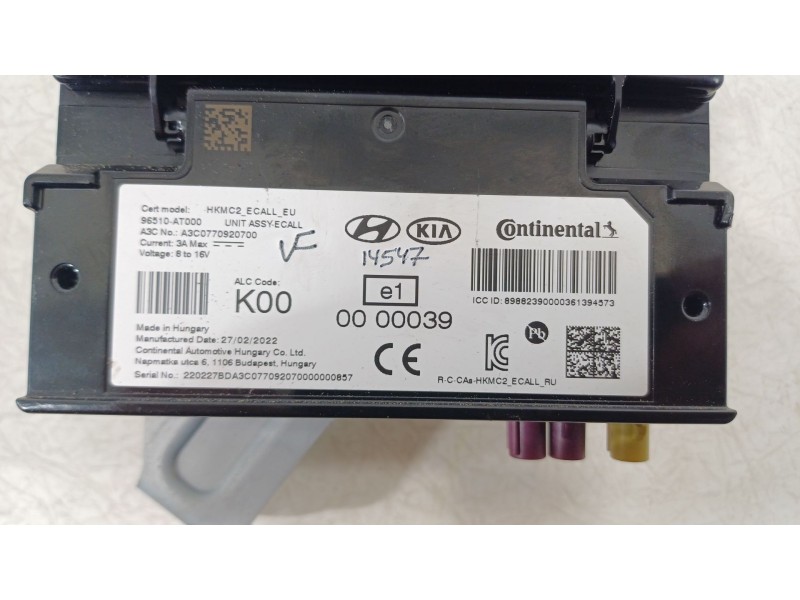 Recambio de modulo electronico para kia niro (de) 1.6 gdi hybrid referencia OEM IAM 96510AT000  