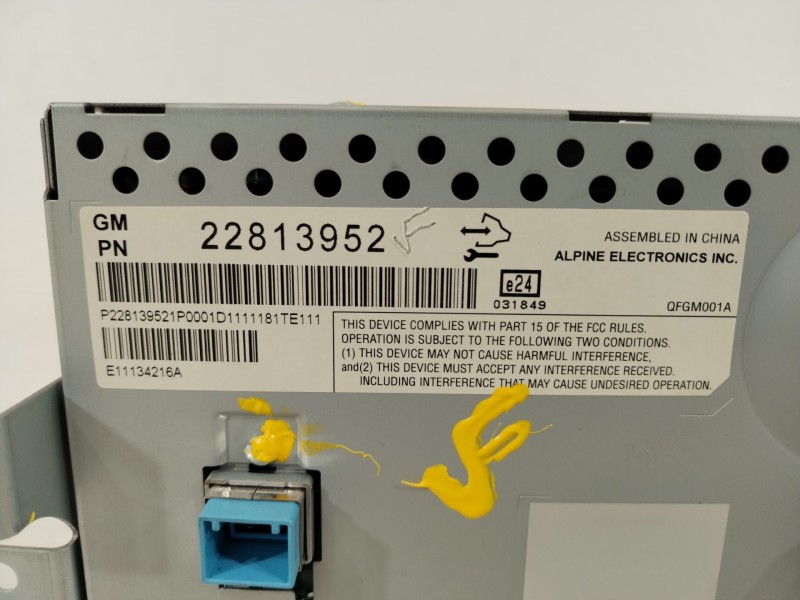 Recambio de pantalla multifuncion para opel ampera (r12) ev 150 referencia OEM IAM 22813952  