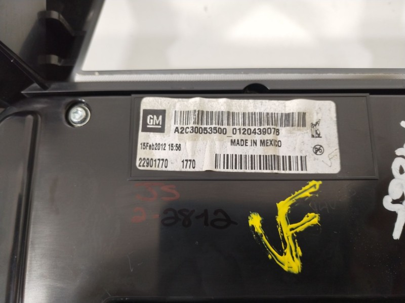 Recambio de mando climatizador para opel ampera (r12) ev 150 referencia OEM IAM 22901770  