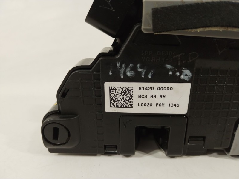 Recambio de cerradura puerta trasera derecha para hyundai i20 iii (bc3, bi3) 1.2 referencia OEM IAM 81420Q0000  